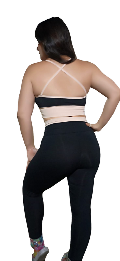 Conjunto legging meril liso em Poliamida com bolso