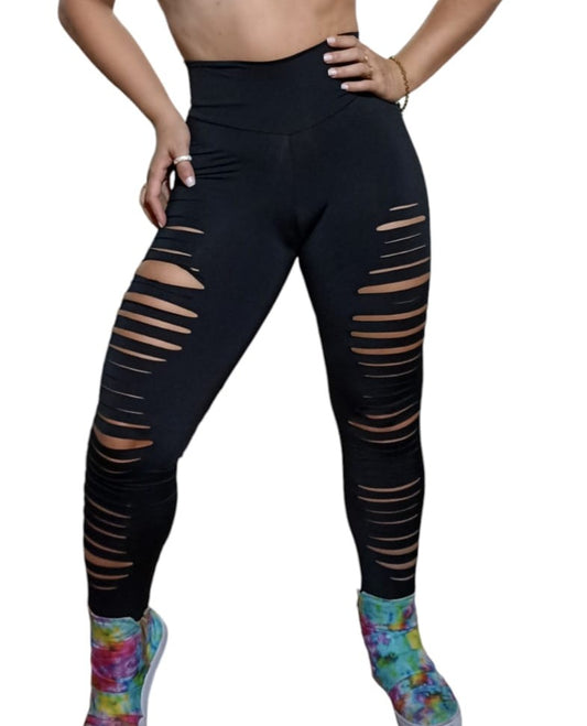 Legging Rasgado em MERIL Cós alto